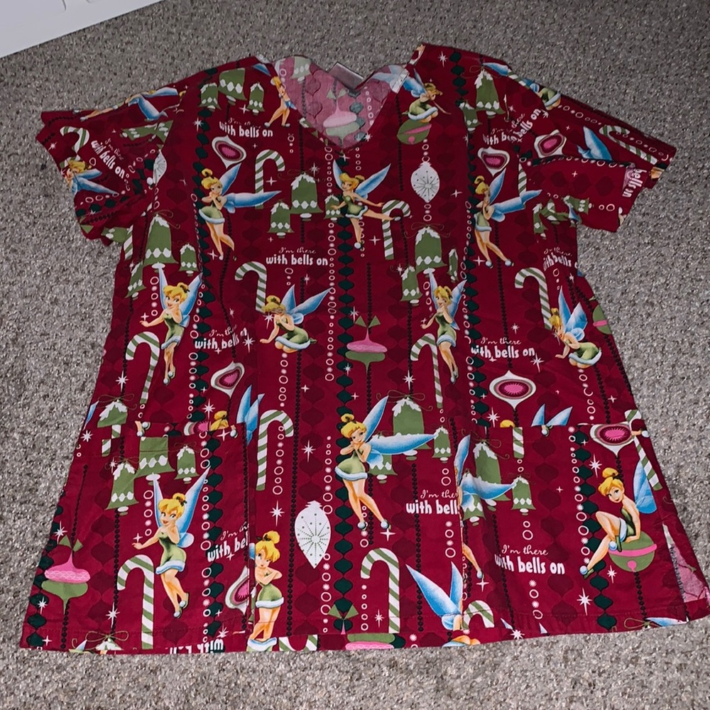 Christmas Tinkerbell Scrub